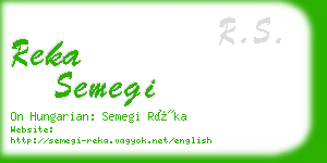 reka semegi business card